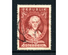 1951 - AUSTRIA - M.J.SCHMIDT PITTORE - USATO - LOTTO/28449