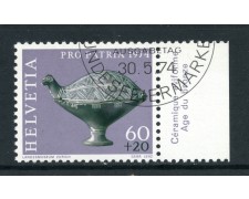 1974 - SVIZZERA - 60+20c. PRO PATRIA - USATO - LOTTO/28476 1974 - SVIZZERA - 60+20c. PRO PATRIA - USATO - LOTTO/28476