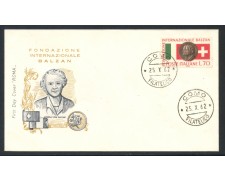 1962 - REPUBBLICA - FONDAZIONE BALZAN - BUSTA FDC - LOTTO/28554 1962 - REPUBBLICA - FONDAZIONE BALZAN - BUSTA FDC - LOTTO/28554