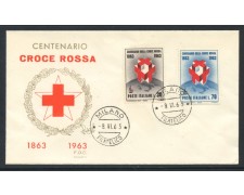 1963 - REPUBBLICA - CENTENARIO CROCE ROSSA - BUSTA FDC - LOTTO/28569 1963 - REPUBBLICA - CENTENARIO CROCE ROSSA - BUSTA FDC - LOTTO/28569