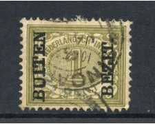 1908 - INDIE OLANDESI - 1c. VERDE SOPRASTAMPATO BUITEN BEZIT - USATO - LOTTO/28799 1908 - INDIE OLANDESI - 1c. VERDE SOPRASTAMPATO BUITEN BEZIT - USATO - LOTTO/28799