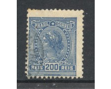 1918 - BRASILE - 200r. BLU - USATO - LOTTO/28858 1918 - BRASILE - 200r. BLU - USATO - LOTTO/28858