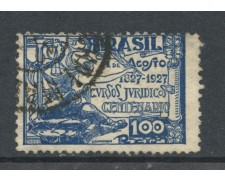 1927 - BRASILE - 100r. CORSO DEL DIRITTO - USATO - LOTTO/28867 1927 - BRASILE - 100r. CORSO DEL DIRITTO - USATO - LOTTO/28867
