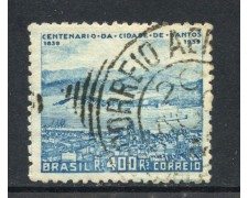 1939 - BRASILE - 400r. CITTA' DI SANTOS - USATO - LOTTO/28885 1939 - BRASILE - 400r. CITTA' DI SANTOS - USATO - LOTTO/28885