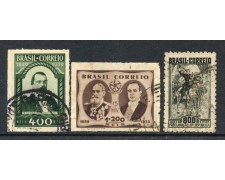 1939 - BRASILE - CINQUANTENARIO REPUBBLICA 3v. - USATI - LOTTO/28890 1939 - BRASILE - CINQUANTENARIO REPUBBLICA 3v. - USATI - LOTTO/28890