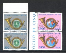 1989 - REPUBBLICA - CENTENARIO MINISTERO POSTE - COPPIA FDC - LOTTO/28921 1989 - REPUBBLICA - CENTENARIO MINISTERO POSTE - COPPIA FDC - LOTTO/28921