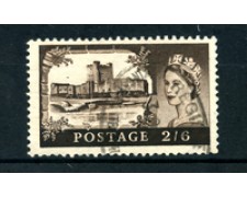 1955 - LOTTO/4878 - GRAN BRETAGNA - 2/6 CASTELLO DI CARRICKFERGUS - USATO