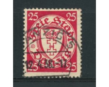 1938/39 - LOTTO/5189 - DANZICA - 25p. CARMINIO - USATO