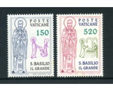 1979 - LOTTO/5980 - VATICANO - SAN BASILIO IL GRANDE 2v. - NUOVI 1979 - LOTTO/5980 - VATICANO - SAN BASILIO IL GRANDE 2v. - NUOVI