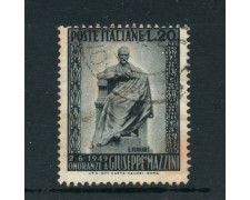 1949 - LOTTO/6079UB - REPUBBLICA - 20 Lire MONUMENTO A MAZZINI - USATO