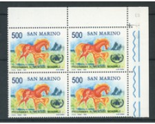 1983 - LOTTO/8040Q - SAN MARINO - PROGRAMMA ALIMENTARE - QUARTINA  NUOVI