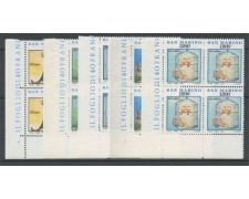 1991 - LOTTO/8116Q - SAN MARINO - VITA QUOTIDIANA QUARTINE NUOVI
