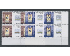 1999 - LOTTO/8203QN - SAN MARINO - MONDIALI CICLISMO 2v. - QUARTINE NUOVI