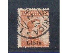 LIBIA - 1918 - LOTTO/LIBIT20U - 20 CENT. ARANCIO USATO LIBIA - 1918 - LOTTO/LIBIT20U - 20 CENT. ARANCIO USATO