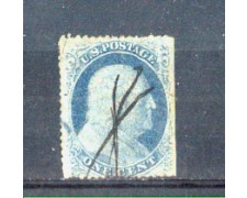 1857 - LBF/2928 - STATI UNITI - 1c. AZZURRO B.FRANKLIN 1857 - LBF/2928 - STATI UNITI - 1c. AZZURRO B.FRANKLIN