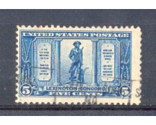 1925 - LBF/2973 - STATI UNITI - 5c. BATTAGLIA DI LEXINGTON USATO 1925 - LBF/2973 - STATI UNITI - 5c. BATTAGLIA DI LEXINGTON USATO