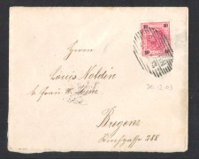 1903 - LBF/2026 - AUSTRIA - 10h. SU BUSTA PER BREGENZ. 1903 - LBF/2026 - AUSTRIA - 10h. SU BUSTA PER BREGENZ.