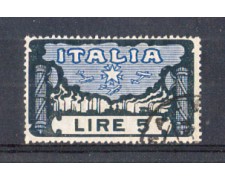 1923 - LOTTO/REG146UA - REGNO - 5 LIRE MARCIA SU ROMA USATO 1923 - LOTTO/REG146UA - REGNO - 5 LIRE MARCIA SU ROMA USATO