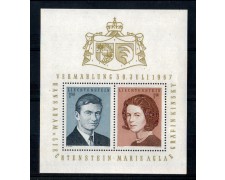 1967 - LOTTO/LIEBF10N - LIECHTENSTEIN - NOZZE PRINCIPE FOGLIETTO 1967 - LOTTO/LIEBF10N - LIECHTENSTEIN - NOZZE PRINCIPE FOGLIETTO