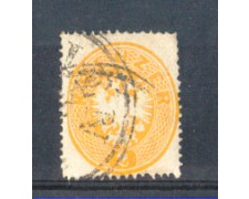 1863 - LOTTO/AUS22U - AUSTRIA - 2 k. GIALLO USATO 1863 - LOTTO/AUS22U - AUSTRIA - 2 k. GIALLO USATO