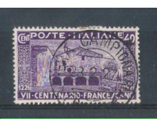 1926 - TRIPOLITANIA - LOTTO/10101U - 40 cent. SAN FRANCESCO - USATO 1926 - TRIPOLITANIA - LOTTO/10101U - 40 cent. SAN FRANCESCO - USATO