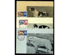 1957 - LBF/3363 - SAN MARINO - CANI DI RAZZA CARTOLINE 1957 - LBF/3363 - SAN MARINO - CANI DI RAZZA CARTOLINE