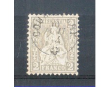 1862 - LOTTO/10154U - SVIZZERA - 2 CENTESIMI GRIGIO - USATO 1862 - LOTTO/10154U - SVIZZERA - 2 CENTESIMI GRIGIO - USATO