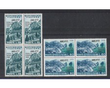 1954 - LOTTO/10383QCPN - TRIESTE A - 6° FIERA DI TRIESTE QUARTINE NUOVE