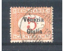 1918 - LOTTO/VNGT1U - VENEZIA GIULIA - 5c. SEGNATASSE USATO 1918 - LOTTO/VNGT1U - VENEZIA GIULIA - 5c. SEGNATASSE USATO