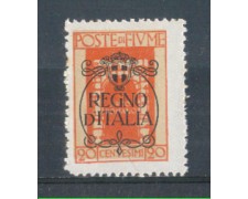 1924 - LOTTO/FIU190L - FIUME - 20c. VERMIGLIO LING. 1924 - LOTTO/FIU190L - FIUME - 20c. VERMIGLIO LING.