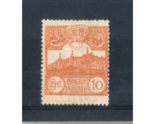 1921/23 - LOTTO/RSM71L - SAN MARINO - 10c. BRUNO ARANCIO LING. 1921/23 - LOTTO/RSM71L - SAN MARINO - 10c. BRUNO ARANCIO LING.