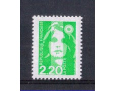 1993 - LOTTO/FRA2783 - FRANCIA - 2,20 Fr. VERDE MARIANNA NUOVO