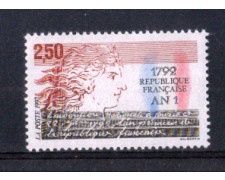 1992 - LOTTO/FRA2764N - FRANCIA - 1792 ANNO PRIMO REPUBBLICA 1v. NUOVO