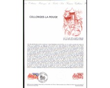 1982 - LOTTO/FRA2196DOC - FRANCIA - COLLONGES-LA-ROUGE DOC. FILATELICO 1982 - LOTTO/FRA2196DOC - FRANCIA - COLLONGES-LA-ROUGE DOC. FILATELICO