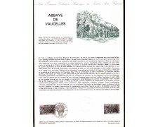 1981 - LOTTO/FRA2160DOC - FRANCIA - 2 Fr. ABBAZIA DI VAUCELLES DOC.FILATELICO 1981 - LOTTO/FRA2160DOC - FRANCIA - 2 Fr. ABBAZIA DI VAUCELLES DOC.FILATELICO