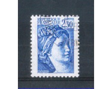 1981 - LOTTO/FRA2156U - FRANCIA - 2,30 Fr. SABINE USATO 1981 - LOTTO/FRA2156U - FRANCIA - 2,30 Fr. SABINE USATO