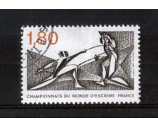 1981 - LOTTO/FRA2147U - FRANCIA - CAMPIONATI DI SCHERMA USATO 1981 - LOTTO/FRA2147U - FRANCIA - CAMPIONATI DI SCHERMA USATO