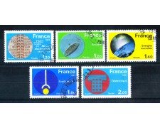1981 - LOTTO/FRA2130CPU - FRANCIA - GRANDI REALIZZAZIONI 5v. - USATI 1981 - LOTTO/FRA2130CPU - FRANCIA - GRANDI REALIZZAZIONI 5v. - USATI