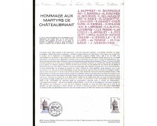 1981 - LOTTO/FRA2177DOC - FRANCIA - MARTIRIO PRIGIONIERI DOC. FILATELICO 1981 - LOTTO/FRA2177DOC - FRANCIA - MARTIRIO PRIGIONIERI DOC. FILATELICO