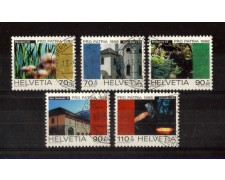 1998 - LOTTO/SVI1581CPU - SVIZZERA - PRO PATRIA 5v. - USATI 1998 - LOTTO/SVI1581CPU - SVIZZERA - PRO PATRIA 5v. - USATI