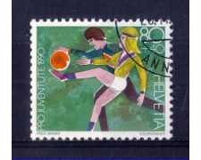 1990 - LOTTO/SVI1361U - SVIZZERA - 80+40c. PRO JUVENTUTE - USATO