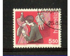1989 - LOTTO/SVI1331U - SVIZZERA - 5,50 Fr. LAVORO - USATO