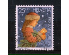 1987 - LOTTO/SVI1288U - SVIZZERA - 25+10c. PRO JUVENTUTE - USATO