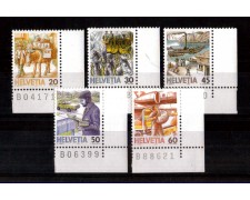 1987 - LOTTO/SVI1273CPN - SVIZZERA -  TRASPORTI POSTALI 5v. - NUOVI