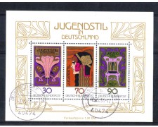 1977 - LOTTO/GFBF13U - GERMANIA - STILE LIBERTY FOGLIETTO - USATO 1977 - LOTTO/GFBF13U - GERMANIA - STILE LIBERTY FOGLIETTO - USATO