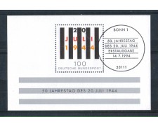 1994 - LOTTO/GFBF28UF - GERMANIA - ATTENTATO FOGLIETTO - USATO FDC 1994 - LOTTO/GFBF28UF - GERMANIA - ATTENTATO FOGLIETTO - USATO FDC