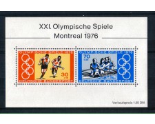 1976 - LOTTO/GFBF11N - GERMANIA - OLIMPIADI MONTREAL FOGLIETTO - NUOVO 1976 - LOTTO/GFBF11N - GERMANIA - OLIMPIADI MONTREAL FOGLIETTO - NUOVO