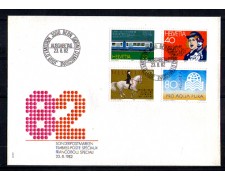 1982 - LOTTO/SVI1164FDC - SVIZZERA - PROPAGANDA 4v. - BUSTA FDC
