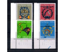 1980 - LOTTO/SVI1109CPN - SVIZZERA - PRO PATRIA 4v. - NUOVI 1980 - LOTTO/SVI1109CPN - SVIZZERA - PRO PATRIA 4v. - NUOVI
