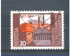 1977 - LOTTO/SVI1030U - SVIZZERA - 20c. LEGGE FABBRICHE - USATO